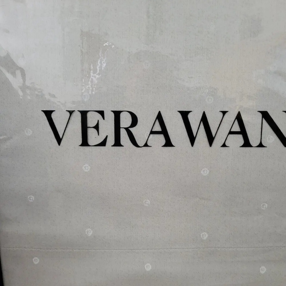 Vera Wang Luxurious Satin Weave Eyelet Off White 4 Pc Queen Sheet Set Cotton NWT - Picture 14 of 14